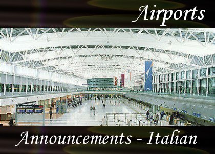 SoundScenes - Atmo-Airport - Announcements, Italian