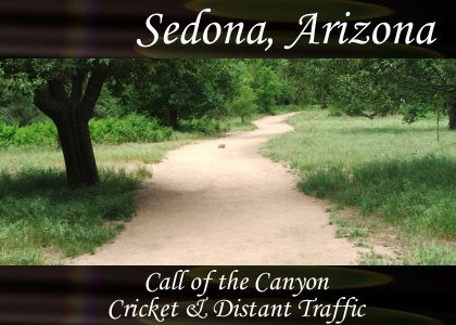 SoundScenes - Atmo-Arizona - Sedona, Call of the Canyon, Cricket and Traffic