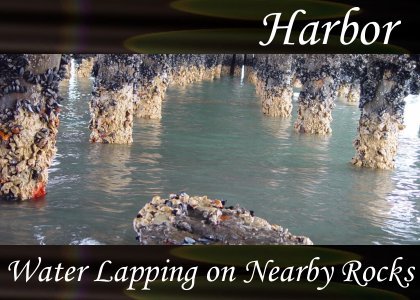 Water Lapping Nearby Rocks