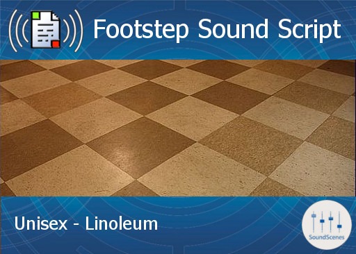 footstep script - unisex - linoleum