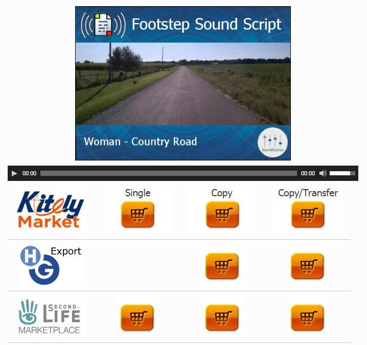 Footstep Scripts on Kitely and HyperGrid