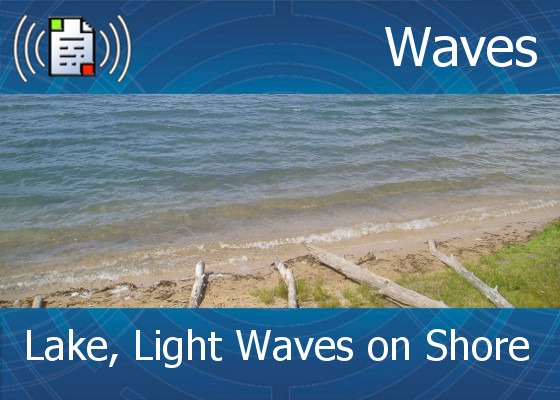 km-atmo-waves – lake, light waves on shore
